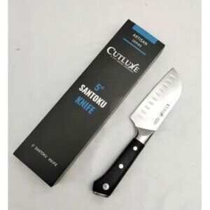 Cutluxe Artisan Santoku Knife 5" High Carbon Stainless Steel Chopping Vegetable